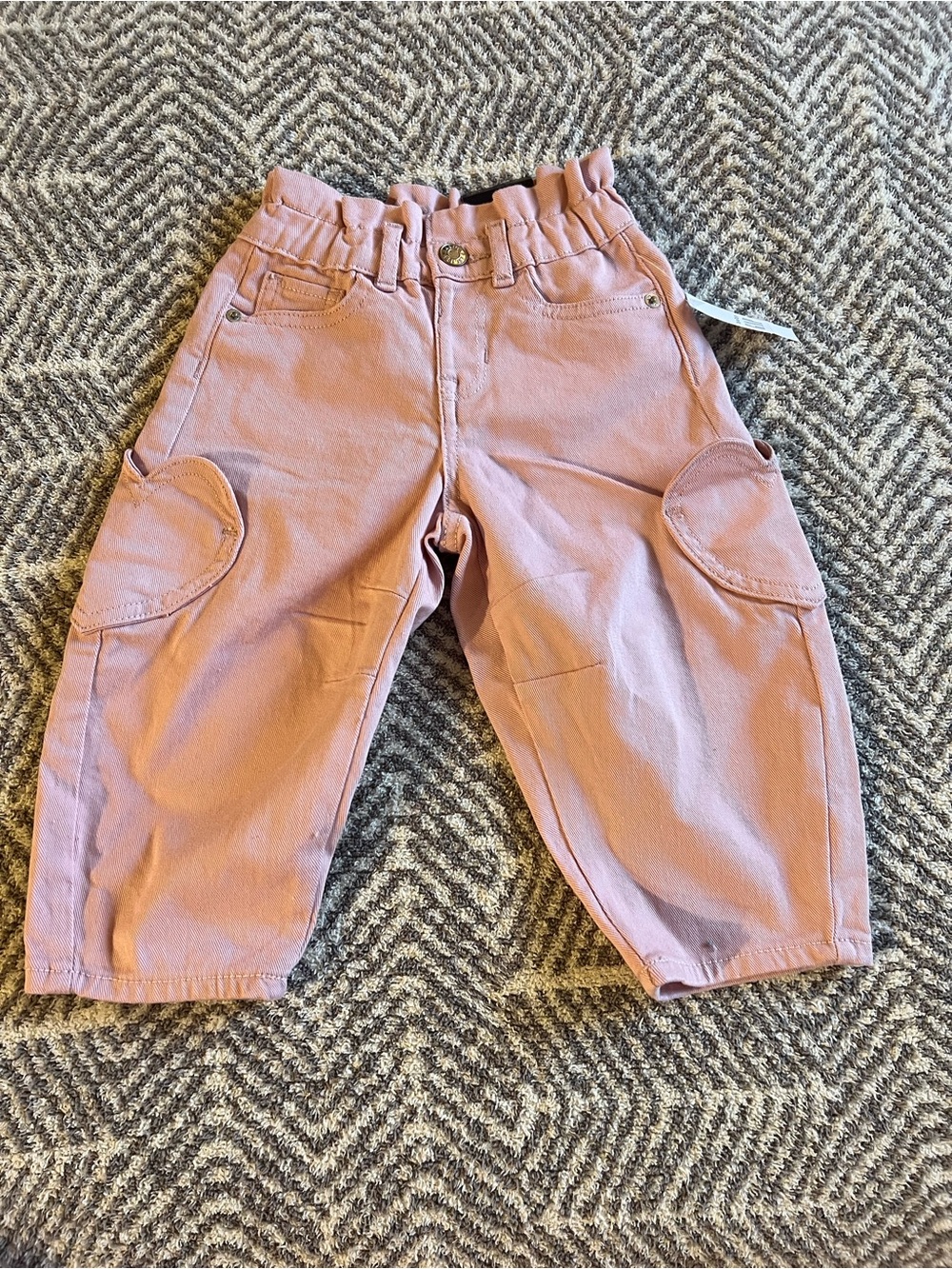 GAP Mauve Pink Cargo-Style Paperbag Waist Pants